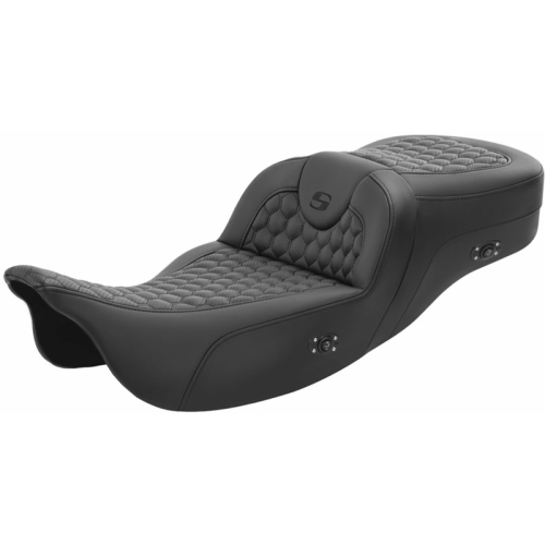 Saddlemen - Saddlemen Extended Reach Heated Road Sofa Seat without Drivers Backrests - 808-07B-190HCT