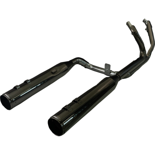 Khrome Werks - Khrome Werks 2-into-2 Dominator Exhaust System with 4-1/2in. Mufflers - Eclipse with Race Tip - 201130