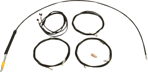 LA Choppers - LA Choppers Complete Plug and Play Cable Kit - 12in.-14in. - Black - LA-8059KT3-13B