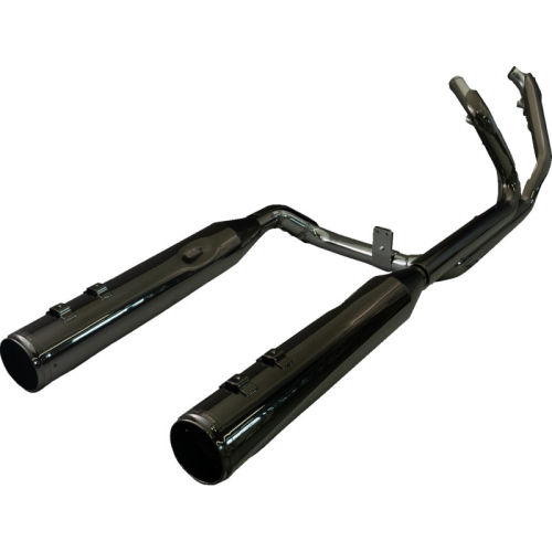 Khrome Werks - Khrome Werks 2-into-2 Dominator Exhaust System with 4-1/2in. Mufflers - Eclipse with Race Tip - 201150