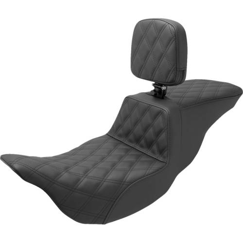 Saddlemen - Saddlemen Tour Step-Up Full LS Seat with Drivers Backrest - 808-07B-195BR