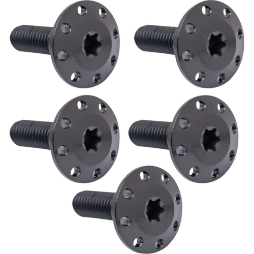 Arlen Ness - Arlen Ness Holeshot Floating Brake Rotor Hardware Kit - Front - Black - 300-915