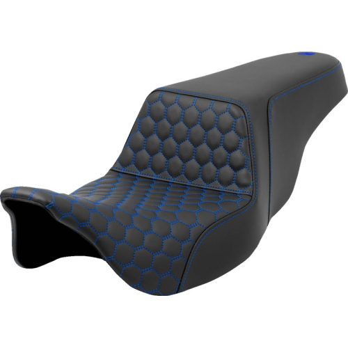 Saddlemen - Saddlemen Step-Up HC Seat - Blue Stitching - 808-07B-17701