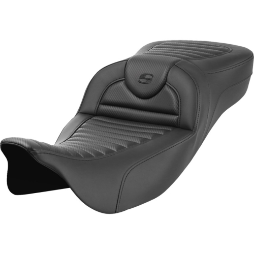 Saddlemen - Saddlemen Extended Reach Roadsofa CF TR Seat without Drivers Backrest - 808-07B-20500
