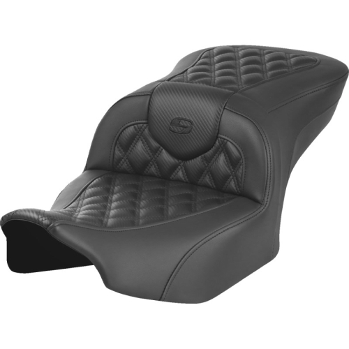 Saddlemen - Saddlemen Roadsofa CF LS Seat without Backrest - Black Stitching - 823-07-20600