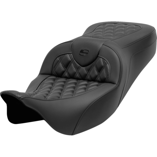 Saddlemen - Saddlemen Roadsofa CF LS Seat without Backrest - Black Stitching - 808-07B-20600