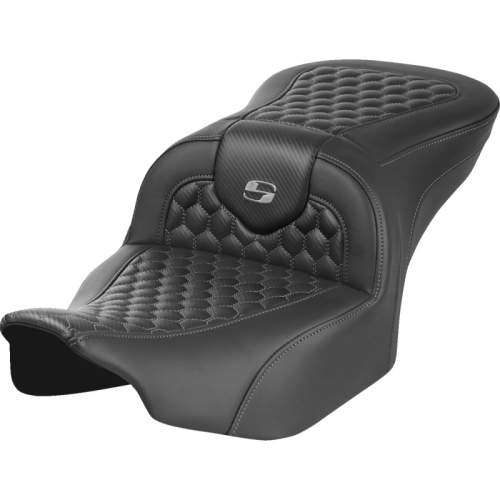 Saddlemen - Saddlemen Roadsofa HC Seat without Drivers Backrest - Gray Stitching - 823-07-18902