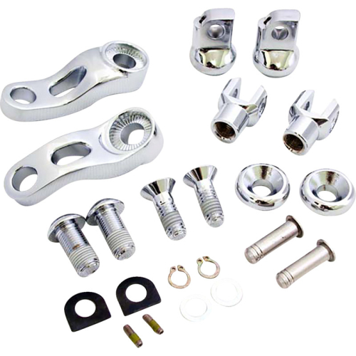 Drag Specialties - Drag Specialties Adjustable Passenger Footpeg Mount Kit - Chrome - 1620-2513