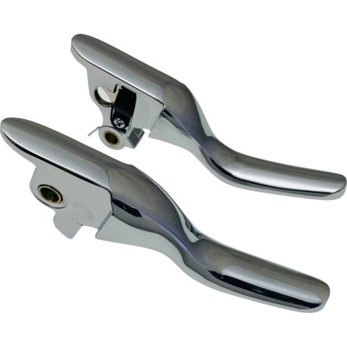Drag Specialties - Drag Specialties Short Lever Set - Chrome - 0610-2314