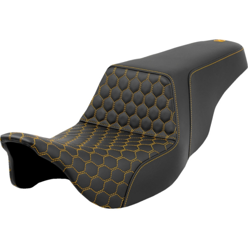 Saddlemen - Saddlemen Step-Up HC Seat - Gold Stitching - 808-07B-17707