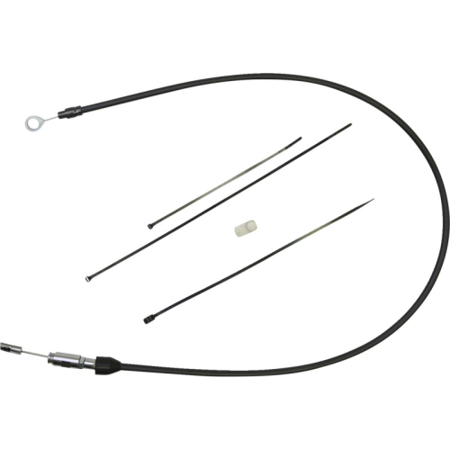 Drag Specialties - Drag Specialties Quick Connect Braided Upper Clutch Cable - 32in - Black/Black - 0652-3065