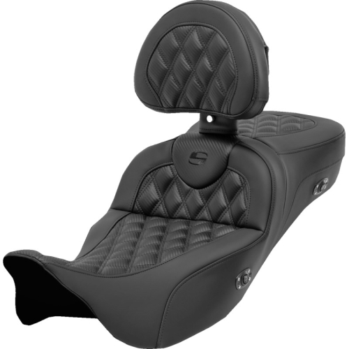 Saddlemen - Saddlemen Extended Reach Heated Road Sofa Seat with Drivers Backrests - 808-07B-207C0