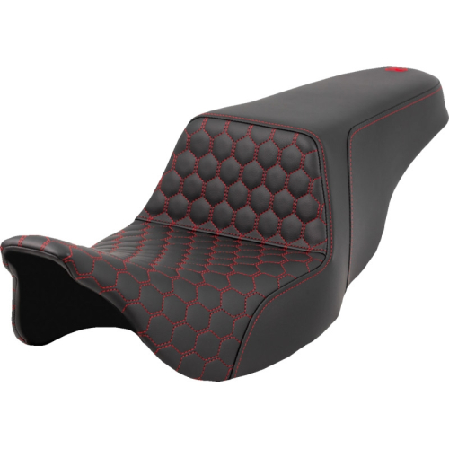 Saddlemen - Saddlemen Step-Up HC Seat - Red Stitching - 808-07B-17704
