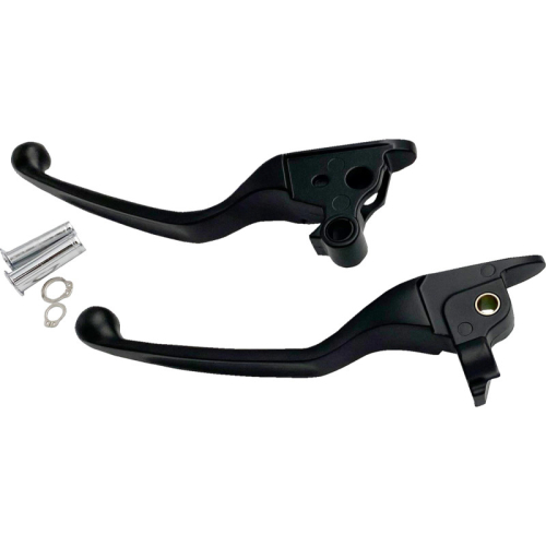 Drag Specialties - Drag Specialties Narrow Lever Set - Black - 0610-2305