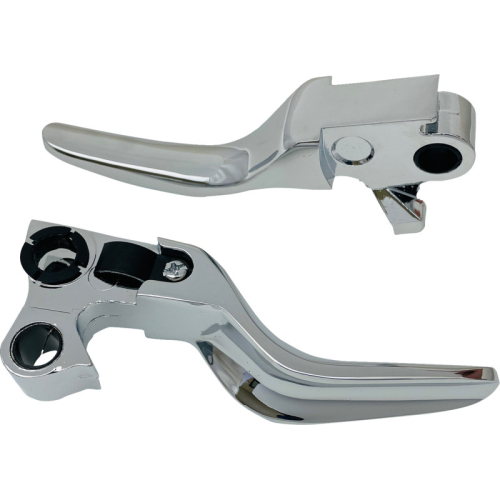 Drag Specialties - Drag Specialties Short Lever Set - Chrome - 0610-2302
