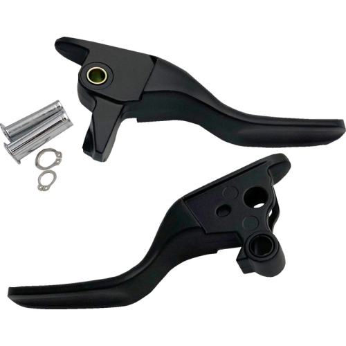 Drag Specialties - Drag Specialties Short Lever Set - Black - 0610-2307