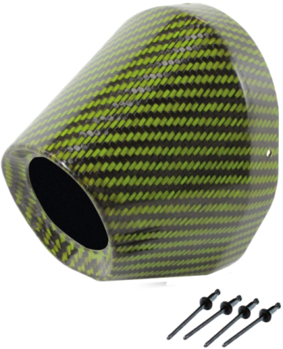 Pro Circuit - Pro Circuit 4.5in. Carbon End Cap - 1 3/4 I.D. - }Green Carbon - PC4022-0009