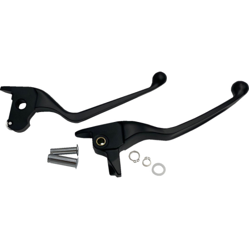 Drag Specialties - Drag Specialties Narrow Lever Set - Black - 0610-2309