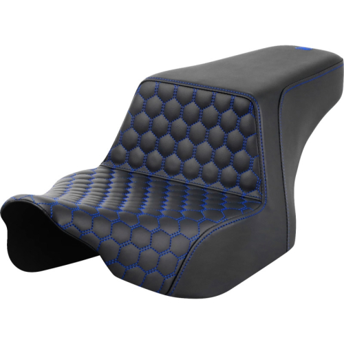 Saddlemen - Saddlemen Step-Up HC Seat - Blue Stitching - 823-07-17701