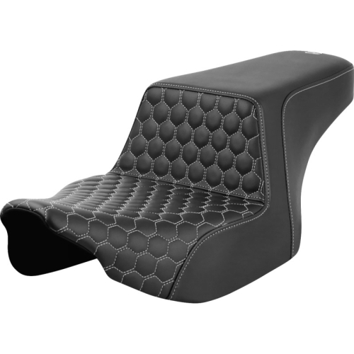 Saddlemen - Saddlemen Step-Up HC Seat - Silver Stitching - 823-07-17705
