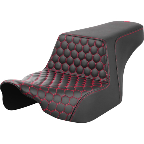 Saddlemen - Saddlemen Step-Up HC Seat - Red Stitching - 823-07-17704