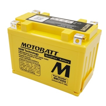 Motobatt - Motobatt Quadflex AGM 12V Battery - MBTX9U - MBTX9U