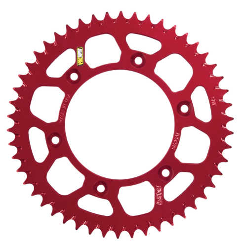 ProTaper - ProTaper Race Spec Aluminum Rear Sprocket - Red - 49T - 033502