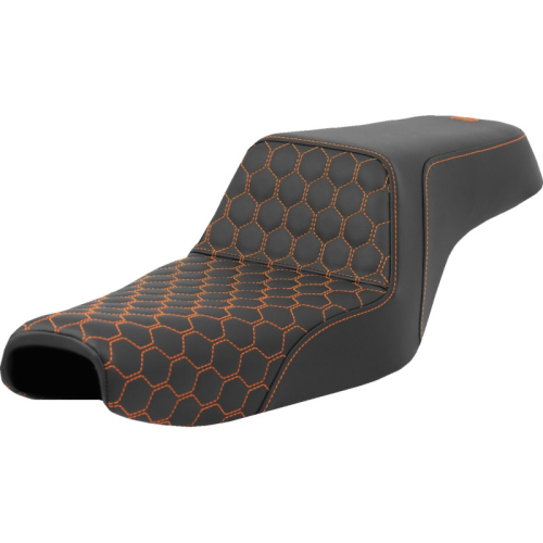 Saddlemen - Saddlemen Step-Up HC Seat - Orange Stitching - 807-11-17703