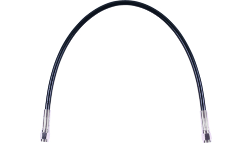 Magnum - Magnum Universal XR Stainless DOT Brake Line - Black with Chrome Fitting - 19in. - SBC0500-19
