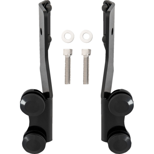 Memphis Shades - Memphis Shades Lowers Mount Kit for Fats/Slim and Sportshield - Black - MEB9995