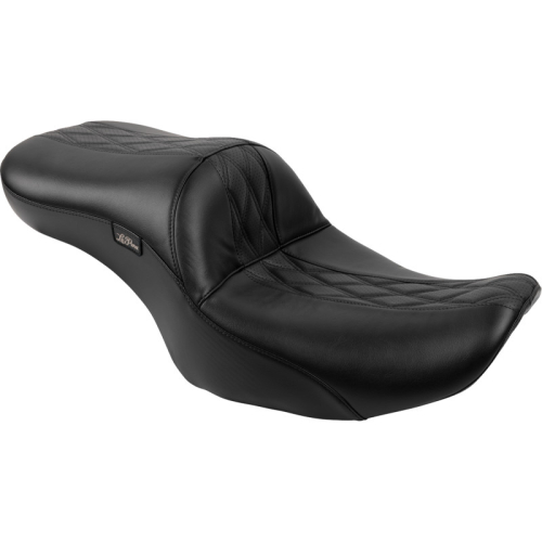 Le Pera - Le Pera Maverick Seat without Backrest - Double Diamond Stitch w/ HR2 Inlay - LV-957HR2