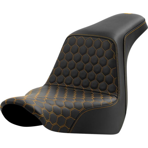 Saddlemen - Saddlemen Step-Up HC Seat - Gold Stitching - 818-29-17707