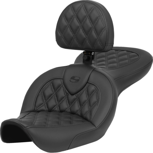 Saddlemen - Saddlemen Roadsofa LS Seat with Drivers Backrest - 896-05-182BR