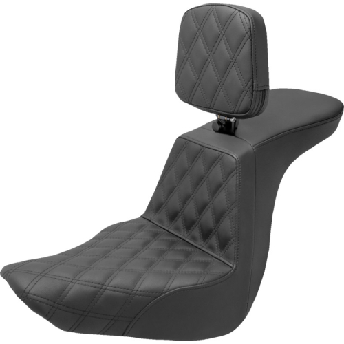 Saddlemen - Saddlemen Tour Step-Up Front LS Seat with Drivers Backrest - 818-29-192BR