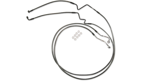 Magnum - Magnum Designer Series DOT ABS-Specific Lower Black Pearl Front Brake Line - 12in. - AS47034