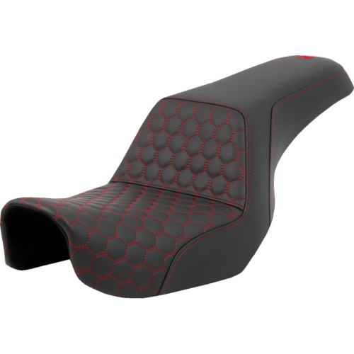 Saddlemen - Saddlemen Step-Up HC Seat - Red Stitching - 806-04-17704