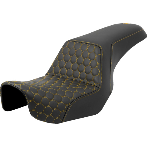 Saddlemen - Saddlemen Step-Up HC Seat - Gold Stitching - 806-04-17707