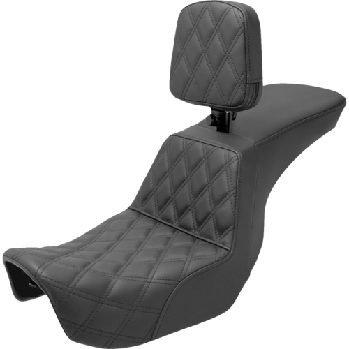 Saddlemen - Saddlemen Tour Step-Up TR Seat with Drivers Backrest - 806-04-192BR