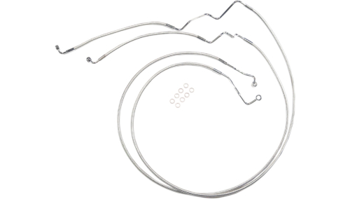 Magnum - Magnum Designer Series DOT ABS-Specific Lower Sterling Chromite Front Brake Line - 15in. - AS37035