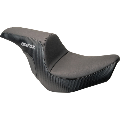SLYFOX - SLYFOX Lowrider Predator Seat - 12 1/2in. Front 6in. Rear - Gray Logo - 0802-1590