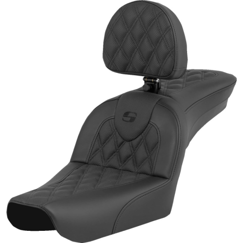 Saddlemen - Saddlemen Roadsofa LS Seat with Drivers Backrest - 804-05-182BR