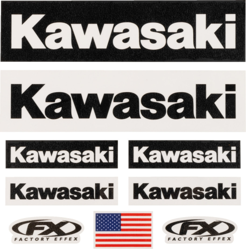 Factory Effex - Factory Effex Jersey Iron-On Kit - Kawasaki - 28-82100