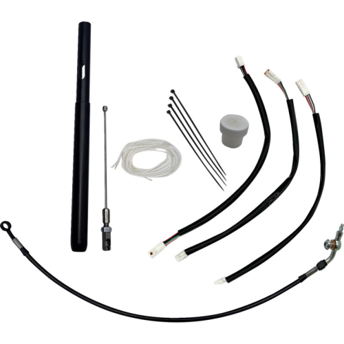 Fat Baggers, Inc. - Fat Baggers, Inc. EZ Install Handlebar Kit - Black Braided - 139914-B