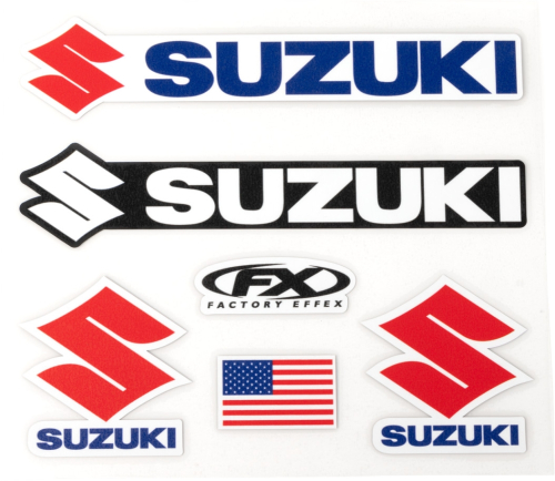 Factory Effex - Factory Effex Jersey Iron-On Kit - Suzuki - 28-82400