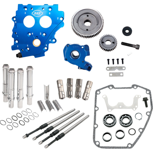 S&S Cycle - S&S Cycle Cam Chest Chain Drive Kit w/o Cams For Twin Cam - Chrome Pushrod Tubes - 310-1267