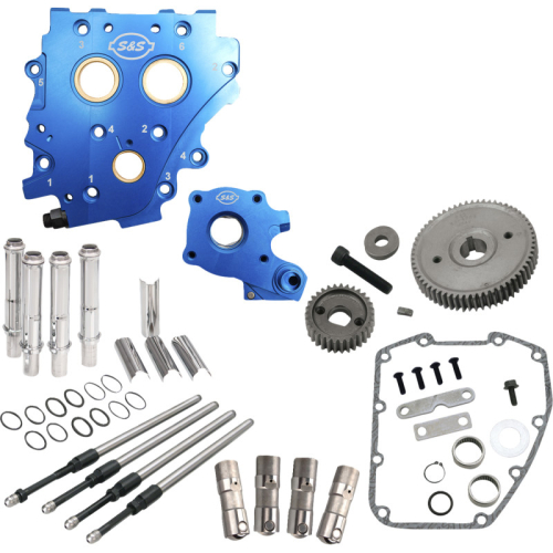 S&S Cycle - S&S Cycle Cam Chest Chain Drive Kit w/o Cams For Twin Cam - Chrome Pushrod Tubes - 310-1269