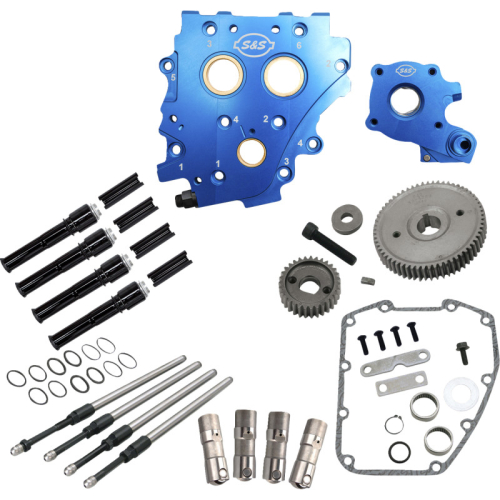 S&S Cycle - S&S Cycle Cam Chest Chain Drive Kit w/o Cams For Twin Cam - Black Pushrod Tubes - 310-1268