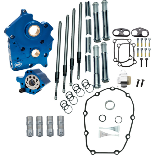 S&S Cycle - S&S Cycle Cam Chest Chain Drive Kit without Cams - Twin Cooled with Chrome Pushrod Tubes - 310-1265
