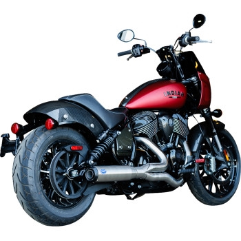 S&S Cycle - S&S Cycle Qualifier 2-Into-1 Exhaust System - 49 State - Guardian Black - 550-1116