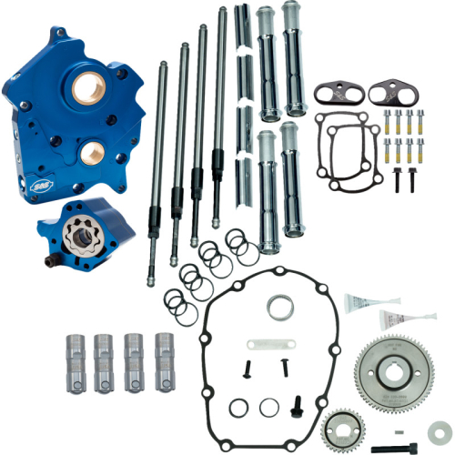 S&S Cycle - S&S Cycle Cam Chest Gear Drive Kit without Cams - Twin Cooled with Chrome Pushrod Tubes - 310-1261